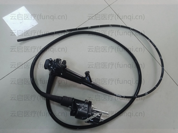 Olympus gif-v70胃鏡 大旋鈕漏水 插入管老化發黃.jpg